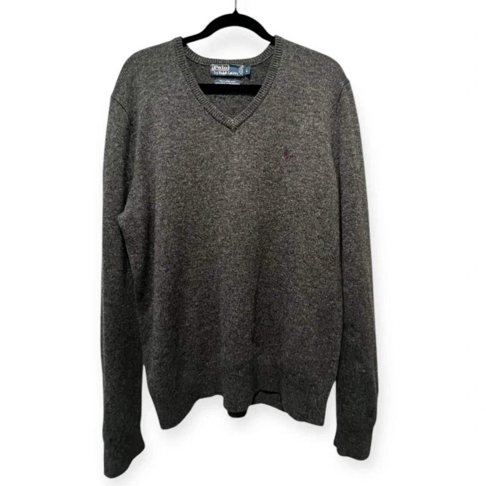 Polo Ralph Lauren 100% Lambs Wool Men’s V-Neck Sweater
